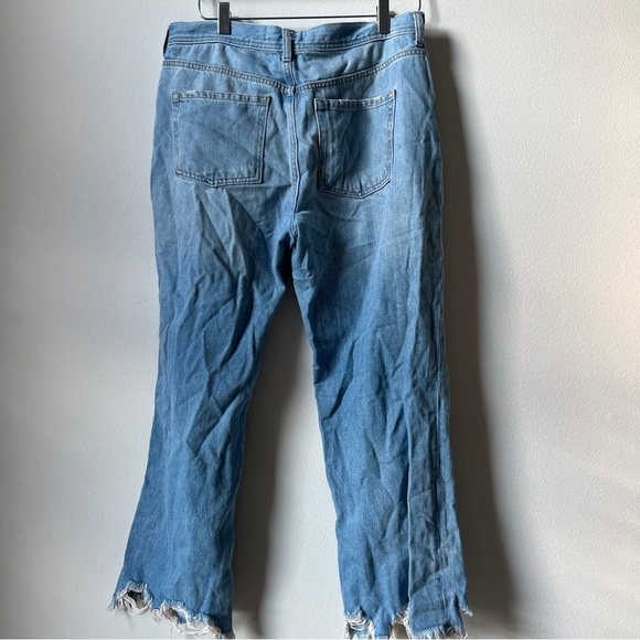 Free People Maggie Mid Rise Straight Leg Jean in Aged to Perfection Size 30 - Picture 5 of 5